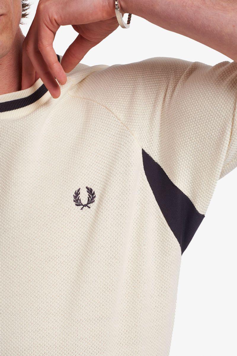 White Fred Perry M3844 Men's T Shirts | PH 1719DFMN